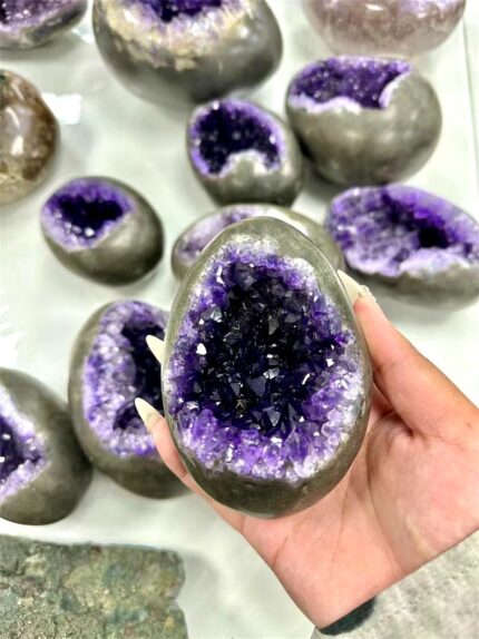 Raw Amethyst clusters